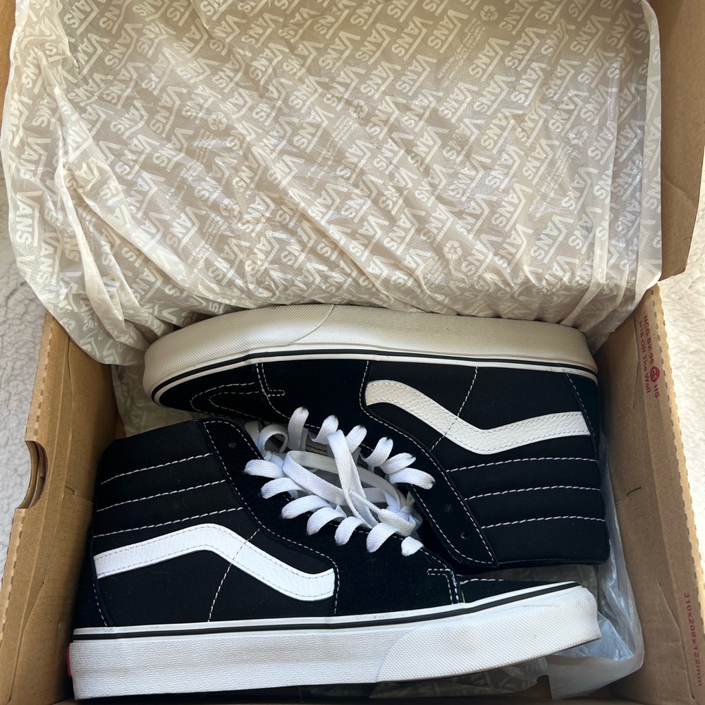 Vans Black and White Sneakers